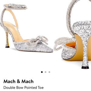 Mach & Mach double Bow Pointed Toe Pump